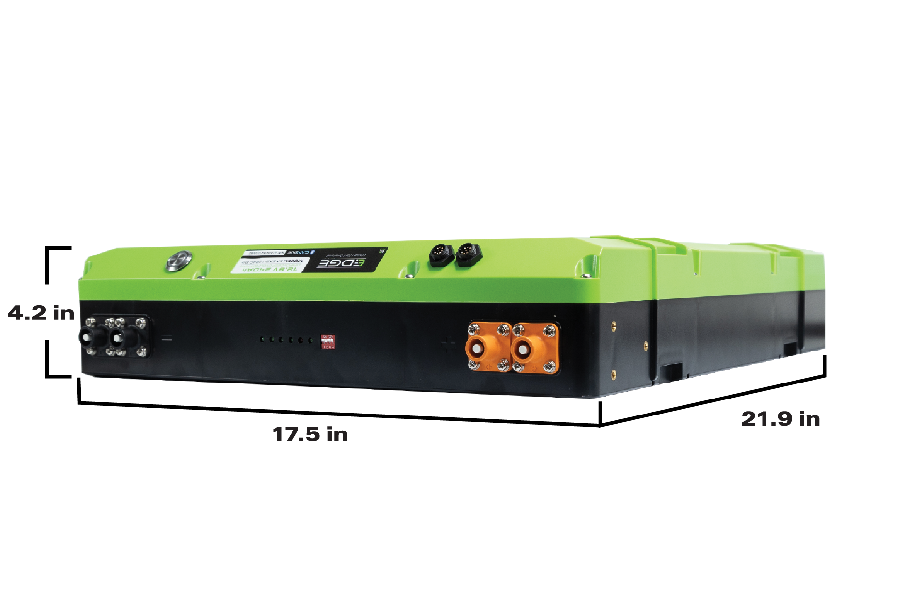 E360 12.8V 240Ah EX2 Edge LiFePO4 Deep Cycle Battery w/Bluetooth, CAN Bus, VHC Internal Heating.