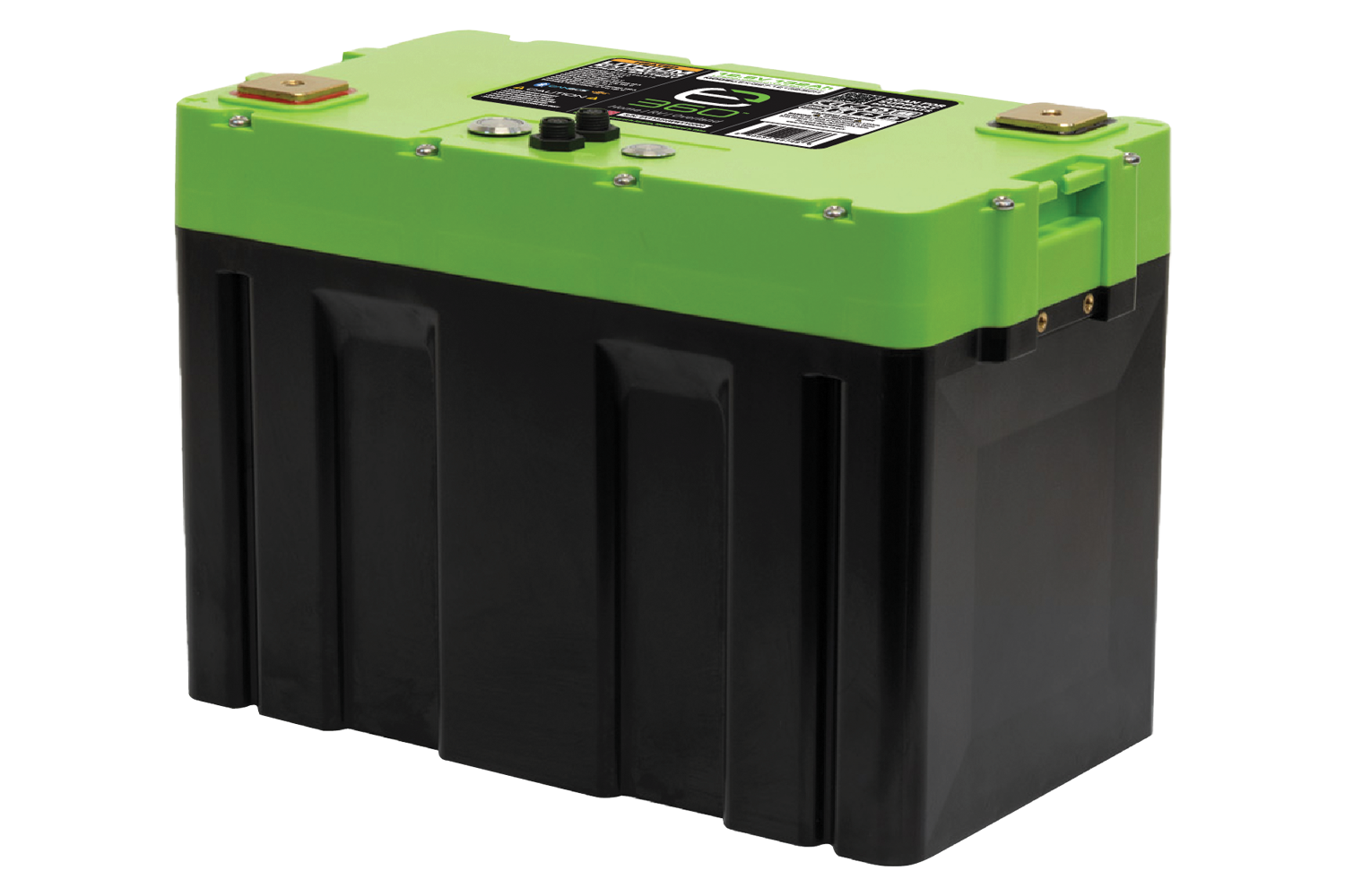 E360 12.8V 132Ah Group 27 Deep Cycle LiFePO4 Battery w/Bluetooth, CAN Bus, VHC Internal Heating.