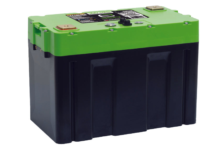 E360 12.8V 132Ah Group 27 Deep Cycle LiFePO4 Battery w/Bluetooth, CAN Bus, VHC Internal Heating.