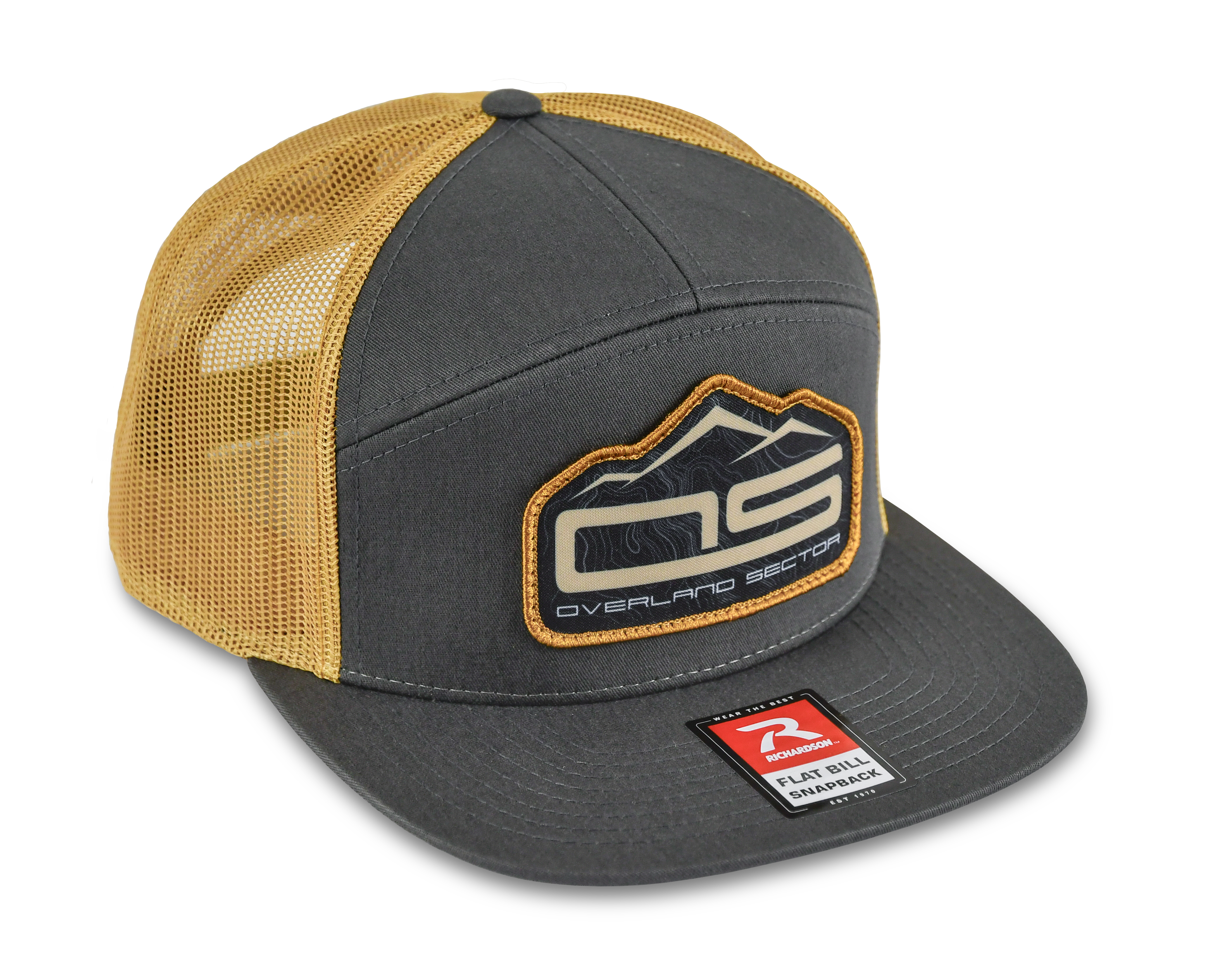 OVERLAND SECTOR | RICHARDSON 168 Patch Hat (Charcoal / Old Gold)