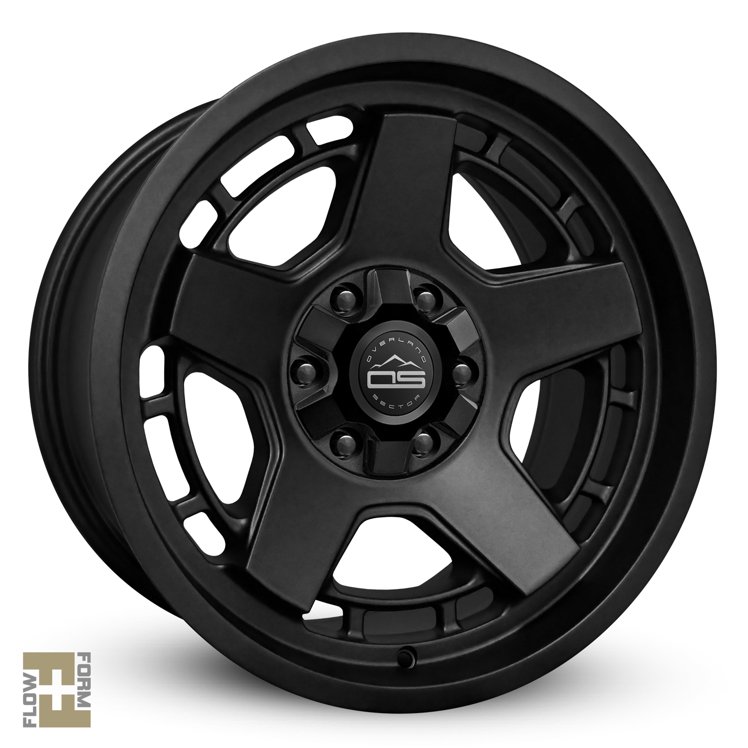 Overland Sector Atlas 17x9 -12 6x135/6x139.7mm 106.2mm Satin Black