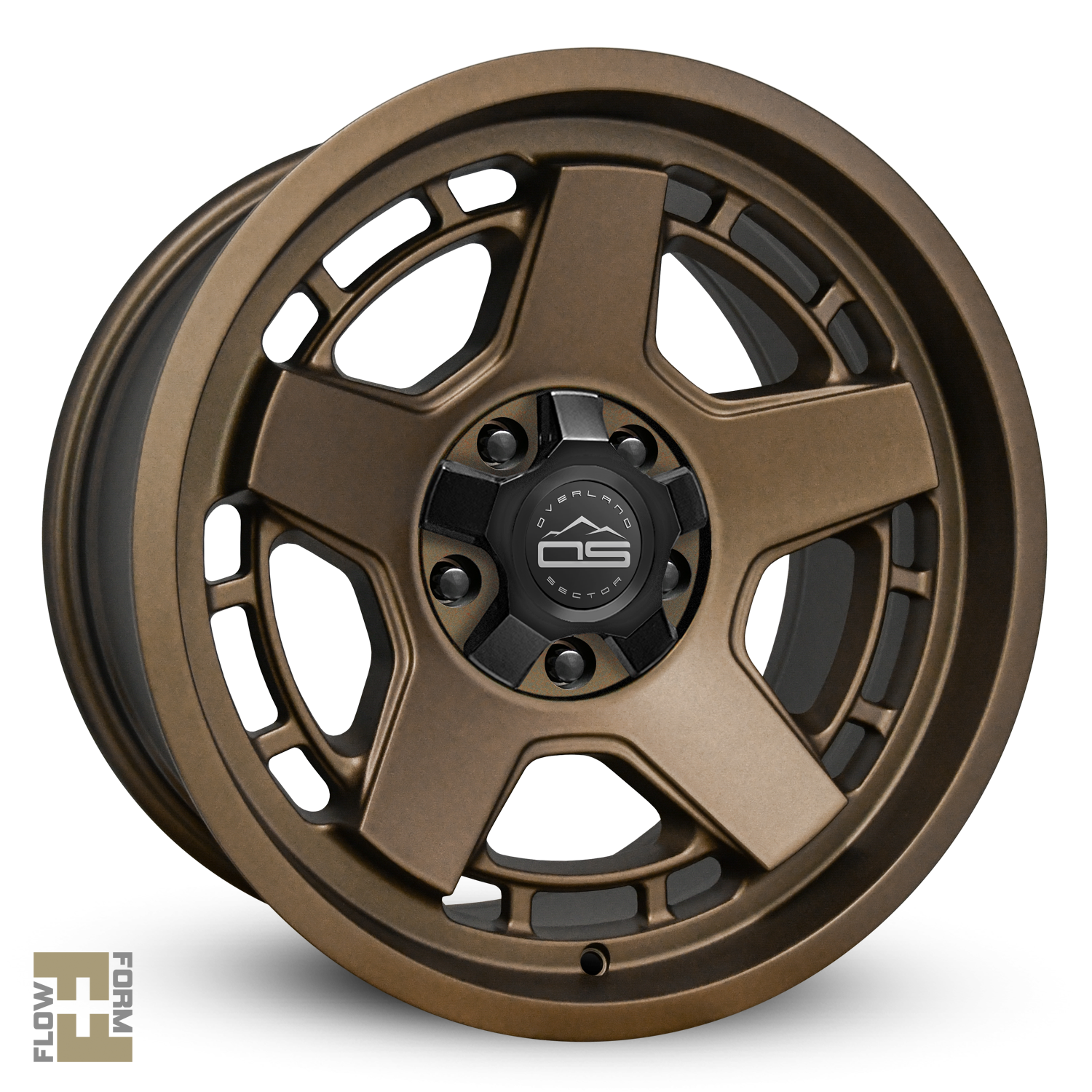 Overland Sector Atlas 17x9 +0 5x120/5x127mm 73.1mm Satin Bronze