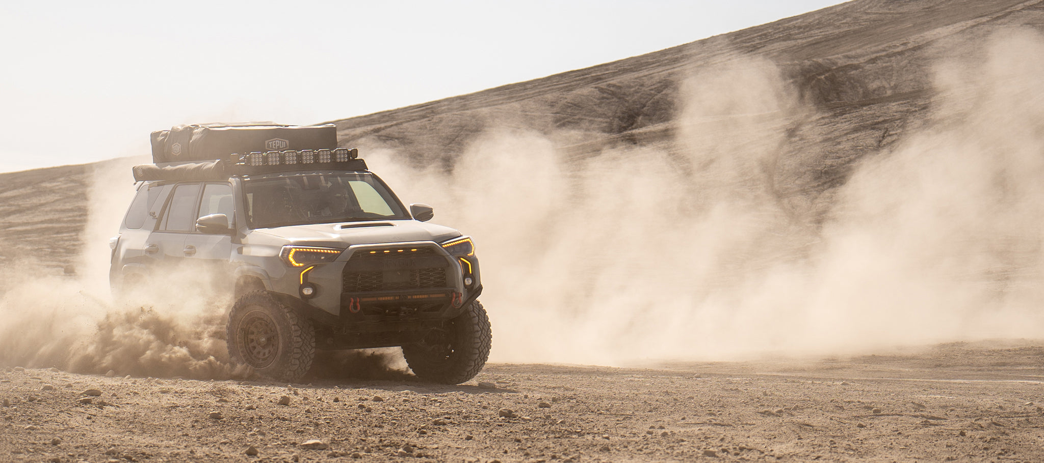 overland sector wheels rig gallery kevins toyota 4runner on 17x9 satin black venture wheels