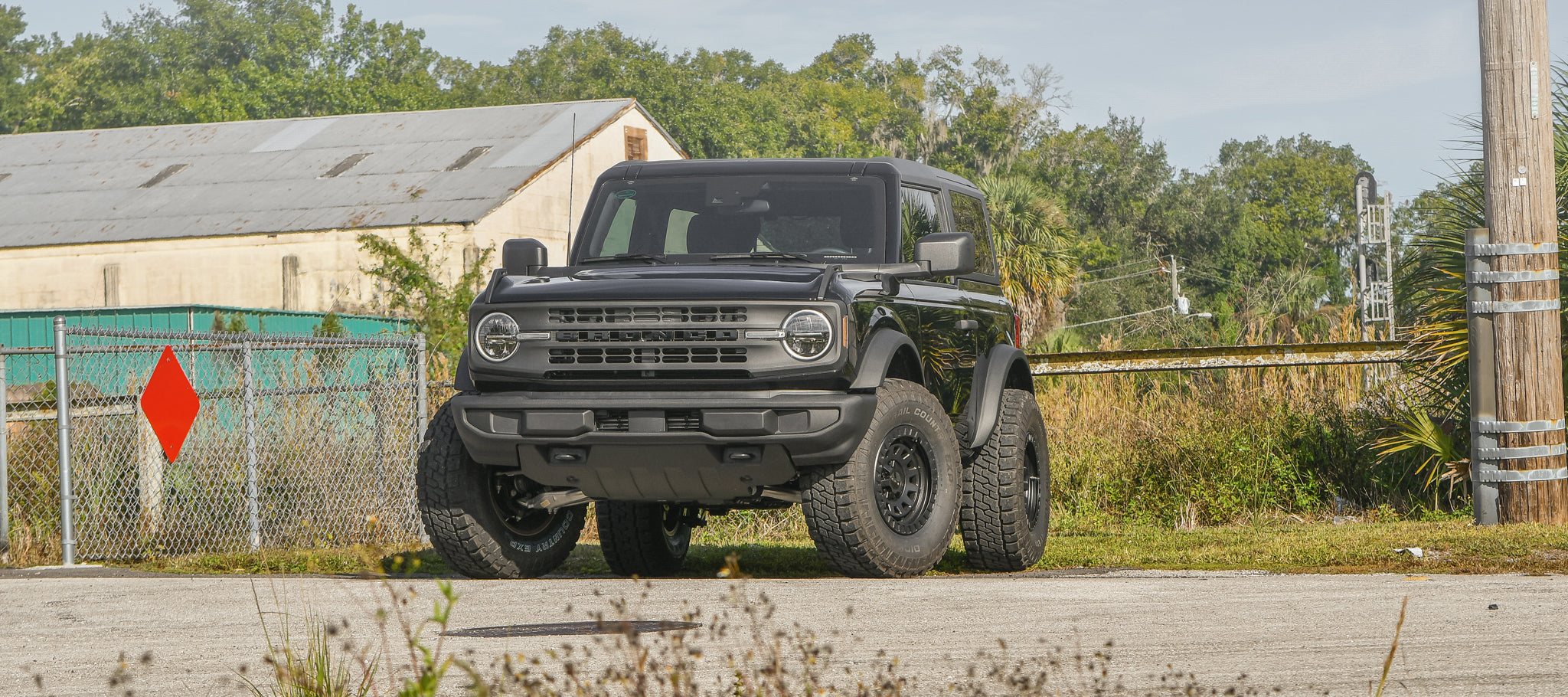 overland sector wheels rig gallery bronkowski ford bronco base 2 door on 17x9 satin black venture wheels 2 inch lift 35 inch tires and more